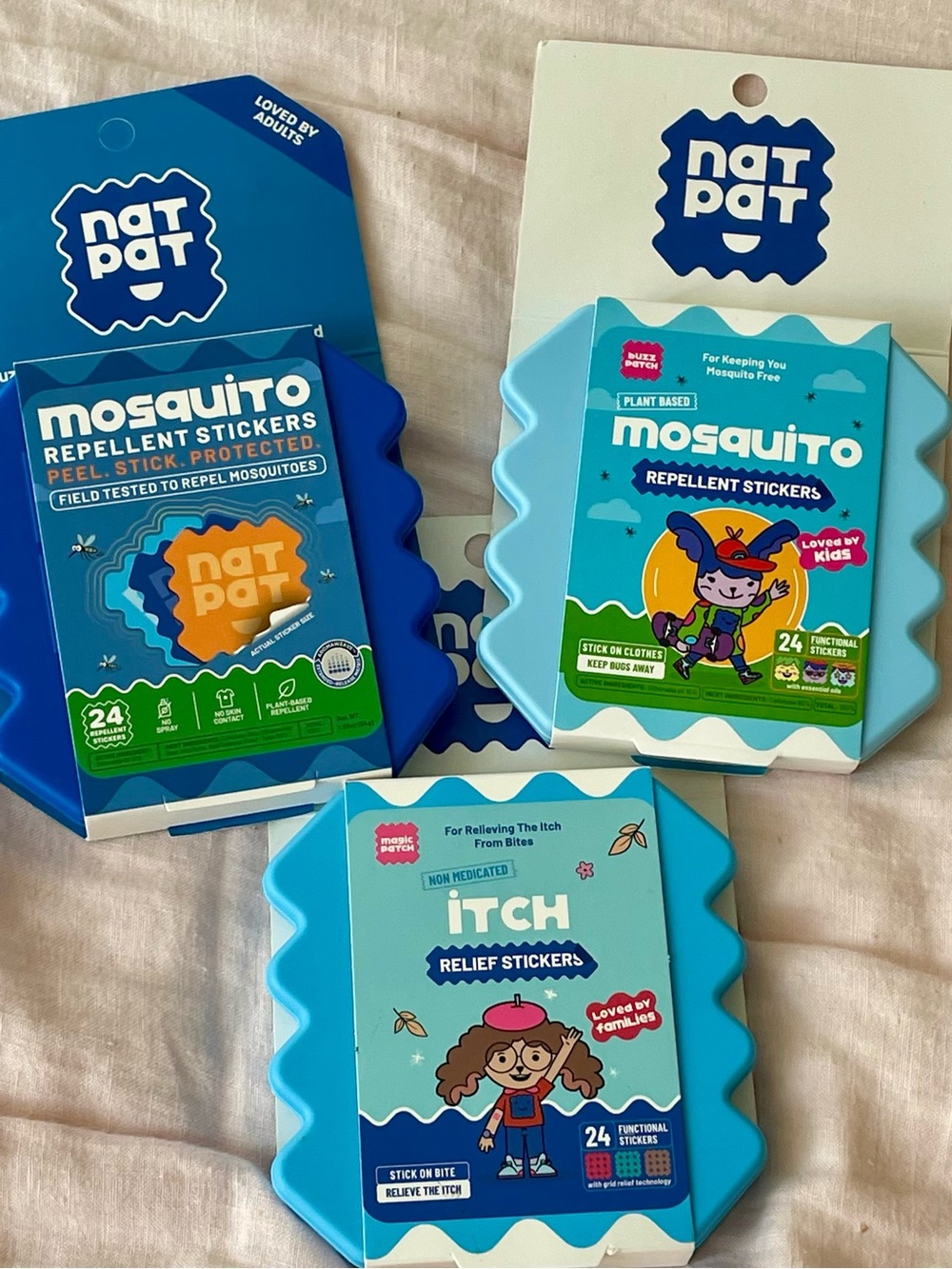new- bundle 3x NATPAT mosquito protection itch relief mosquito repellent